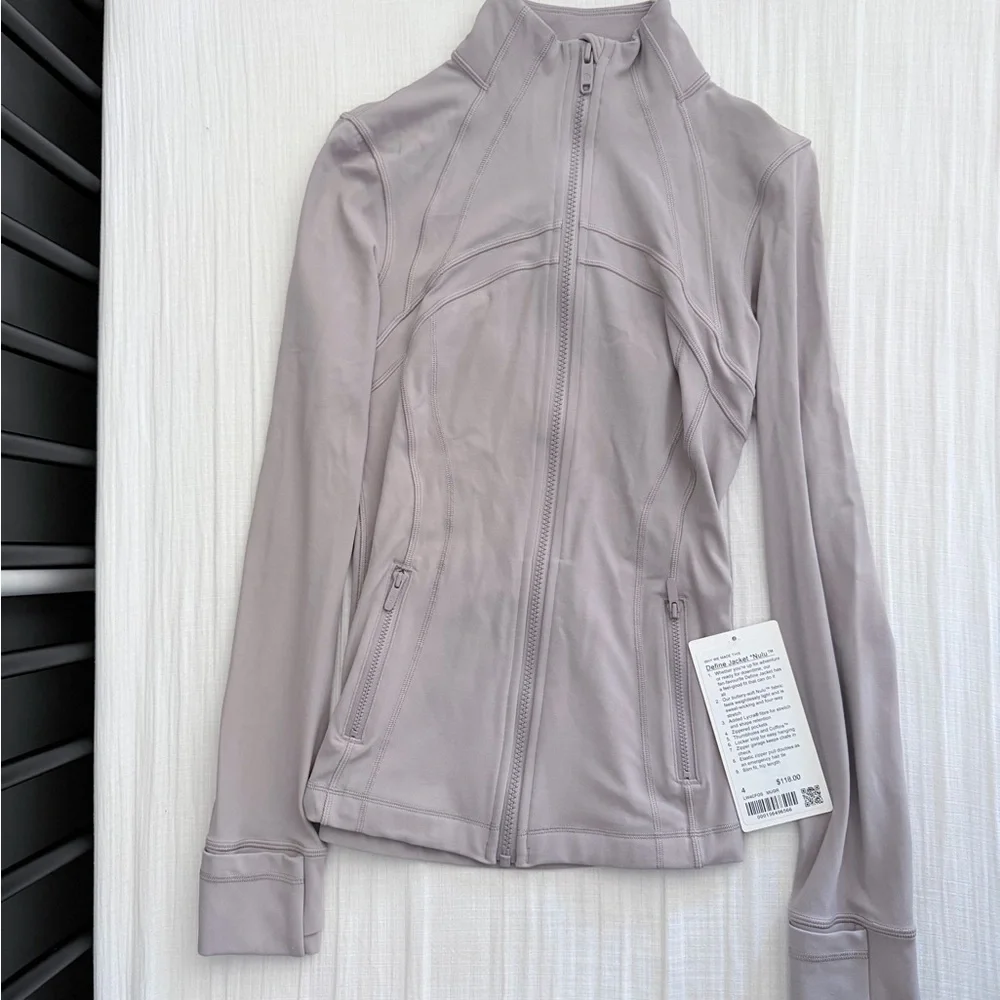 Lululemon Define Jacket Mauve Grey 4 NWT - Picture 3 of 3